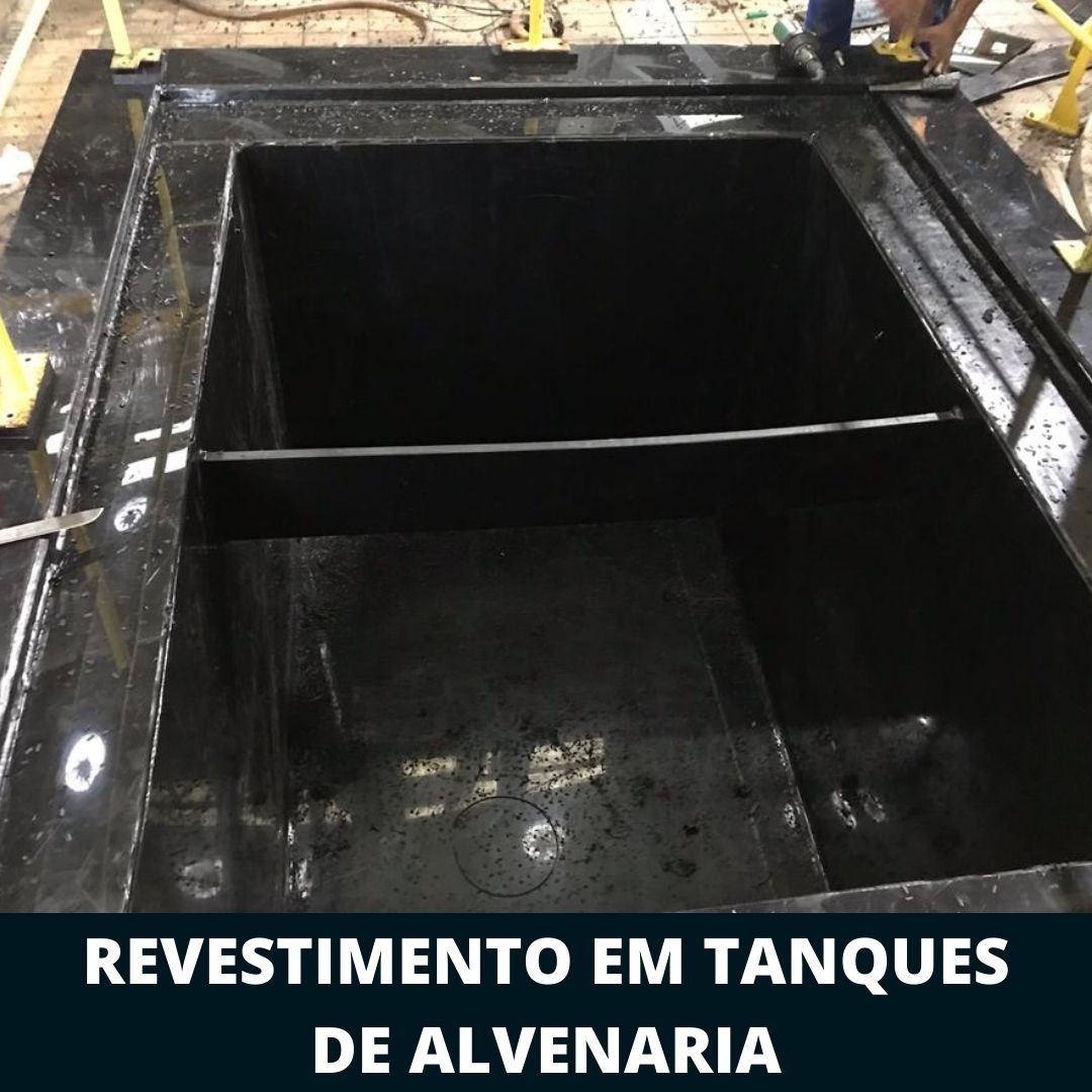 Revestimento em tanques de alvenaria